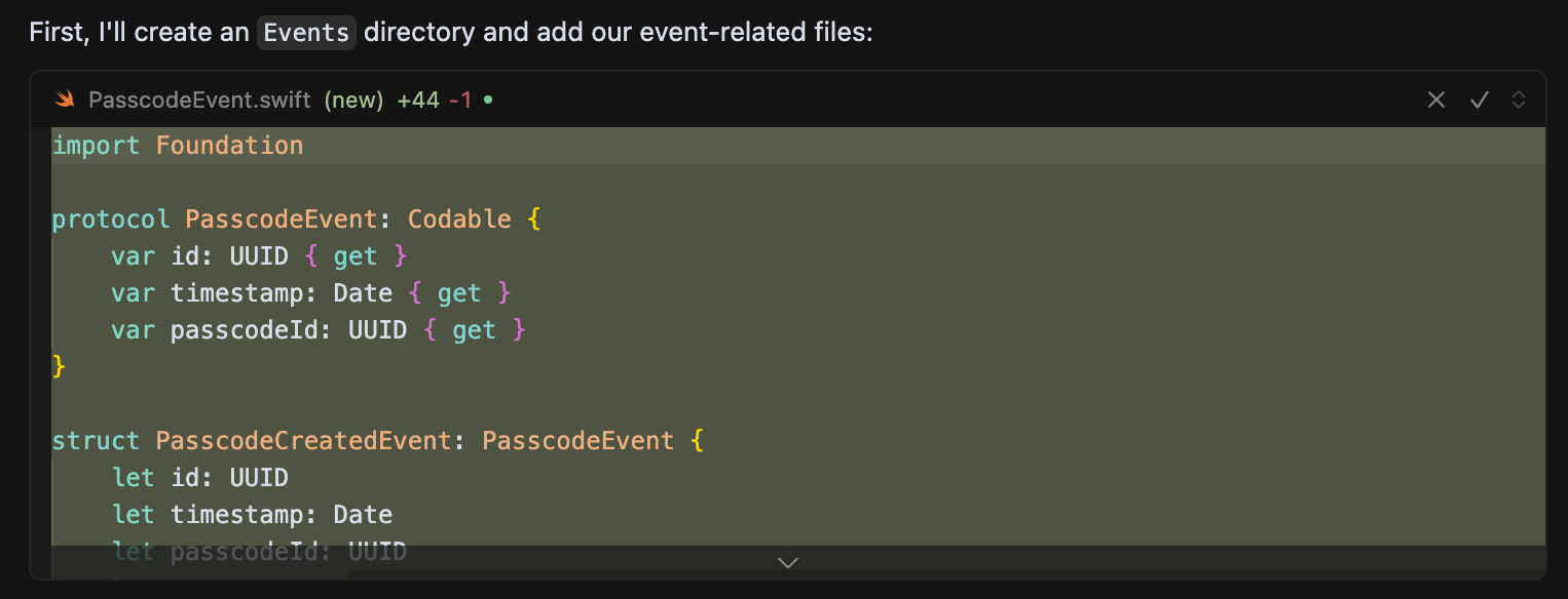 events model